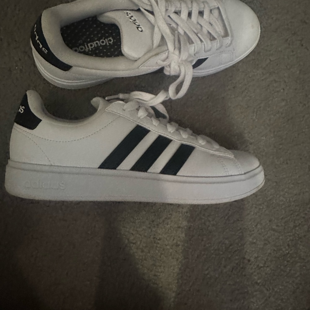 Adidas Classic White and Black Sneakers